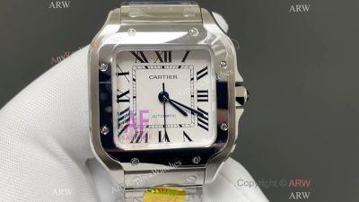 AF Factory Cartier Santos 35mm 9015 Movement Lady White Face Square Watch